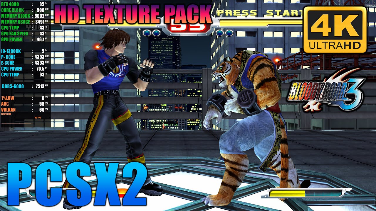 Bloody Roar 3 | PCSX2 Nightly Emulator | HD Texture Pack | Best ...