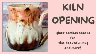 Kiln Opening, Learn How I glazed this beautiful mug