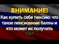 Как купить себе пенсию: что такое пенсионные баллы и кто может их получить