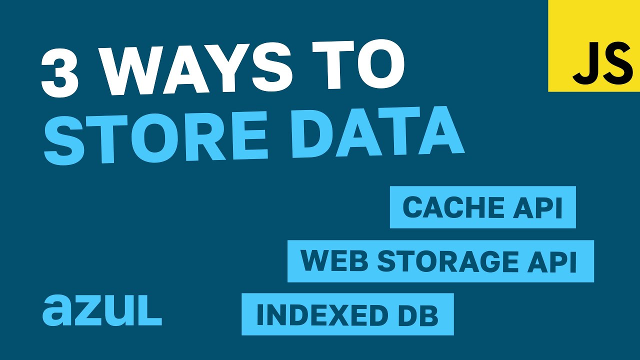 JavaScript - 3 Ways to Store Data in the Browser - YouTube