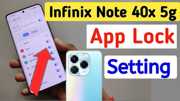 How to lock apps in Infinix note 40x 5g / Infinix note 40x me app lock kaise kare/app lock setting