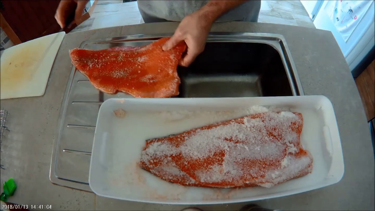 Saumon au Rhum Brun Fumé a Froid