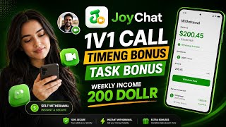 Joy Chat App | 1V1 Call Se Earning 💰 | Weekly $200+ Income | Self Withdrawal New apss screenshot 4