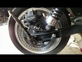 Triumph Rocket 3 Roadster rear tire removal