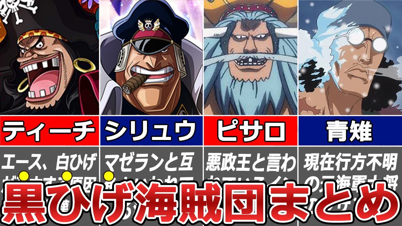 ワンピース ついに動き出す 黒ひげ海賊団の謎まとめ ゆっくり解説 Youtube