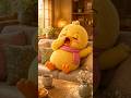 Duck Discovers the Joy of Reading 💛📚 #duck #cute #satisfying