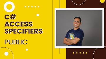 Access Specifiers | Public | C# | #oops #public #accesspecifiers