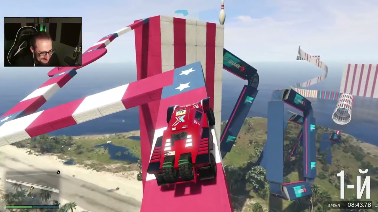 КОФФИ ПРОХОДИТ СКИЛЛ ТЕСТЫ В ГТА 5 ВМЕСТЕ С VANYATIBA