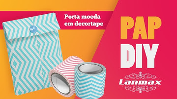 PAP - PORTA MOEDA COM DECORTAPE