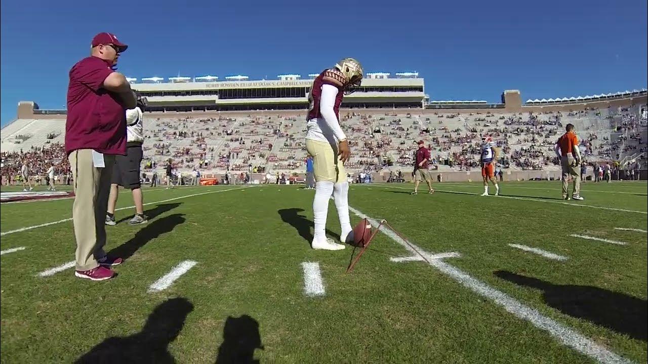 Pregame Aguayo at Doak Campbell Tallahassee FSU Football Record YouTube