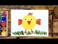 Рисуем Цыпленка КРАСКАМИ / Гуашь для детей