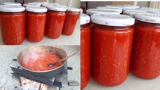 Kışlık Domates Sosu Konservesi Nasıl Yapılır #domatessosu #kışhazırlıkları #sos#konserve#tarif