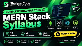 MERN Stack Syllabus 2026 | Complete Roadmap Hindi | 15 Modules