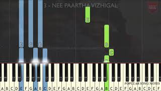 3 - NEE PAARTHA VIZHIGAL (EASY TO PLAY) SLOW VERSION FOR BEGINNERS screenshot 5