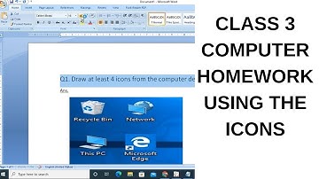 DAV CLASS 3 COMPUTER HOMEWORK | USING THE ICONS | COMPONENTS OF OPEN OFFICE WRITER