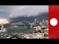 Time Lapse Un Nuage Effrayant Avale Le Ciel De Sydney Avant Qu Un Violent Orage éclate
