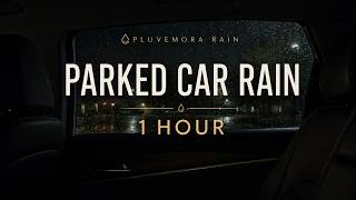 1 Hour Rain Inside a Parked Car at Night 🌧️ | Rain Sounds for Sleep, Relaxation & Focus screenshot 4