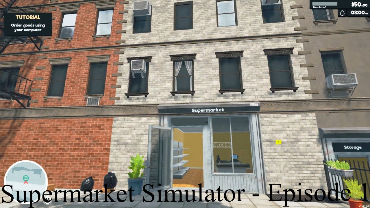 My own little shop! Supermarket Simulator Ep1