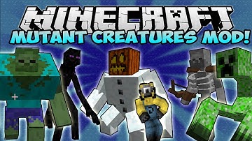 Minecraft | Mutant Creatures Mod (RADIOACTIVE MONSTERS!)| Mod Showcase 1.7.10