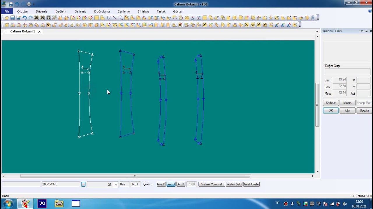 gerber  gömlek mont yaka çalışmaları