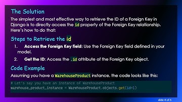 How to Retrieve the id of a Foreign Key in Django Models