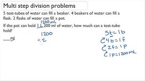 Multi-Step Division problems