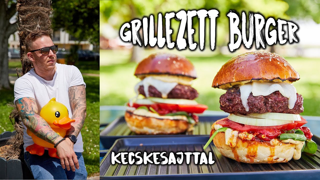 Kecskesajtos grillezett burger A BALATONON!🍔🌊