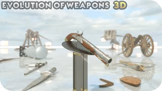 Evolution of Weapons 40,000 BC  2021 ⚔ (3D)