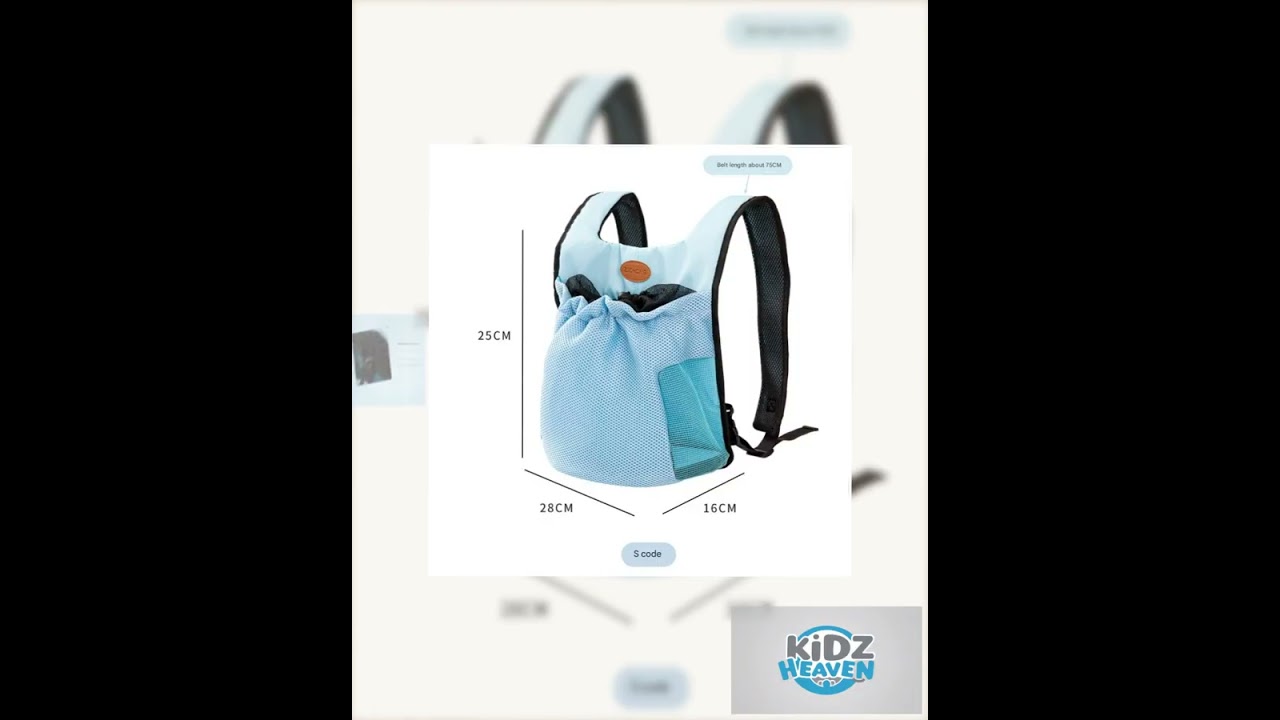 S Grey Hands-Free Pet Carrier Backpack for Small Dogs & Cats - Breathable Chest Pack for Outdoor ...