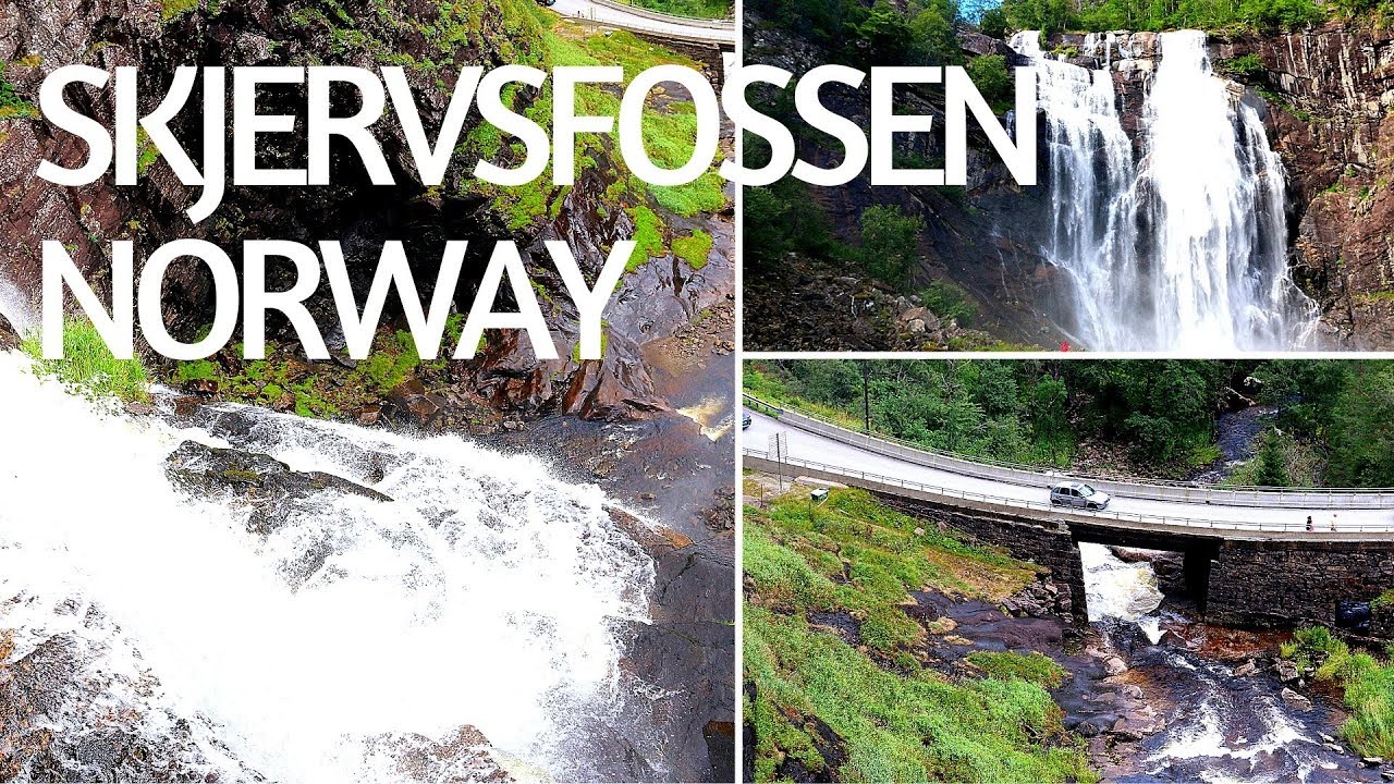 SKJERVSFOSSEN | SKJERVSFOSSEN WATERFALL | SKJERVSFOSSEN WATERFALL NORWAY | WATERFALL OF NORWAY