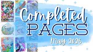 All of my COMPLETED PAGES and WIPs from May 2025