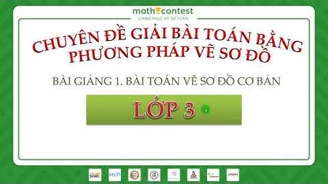 LỚP 3 - PHƯƠNG PHÁP VẼ SƠ ĐỒ - BÀI 1 - [MathContest.vn Ôn thi IKMC, MYTS, SASMO, AMC, AMO,...]