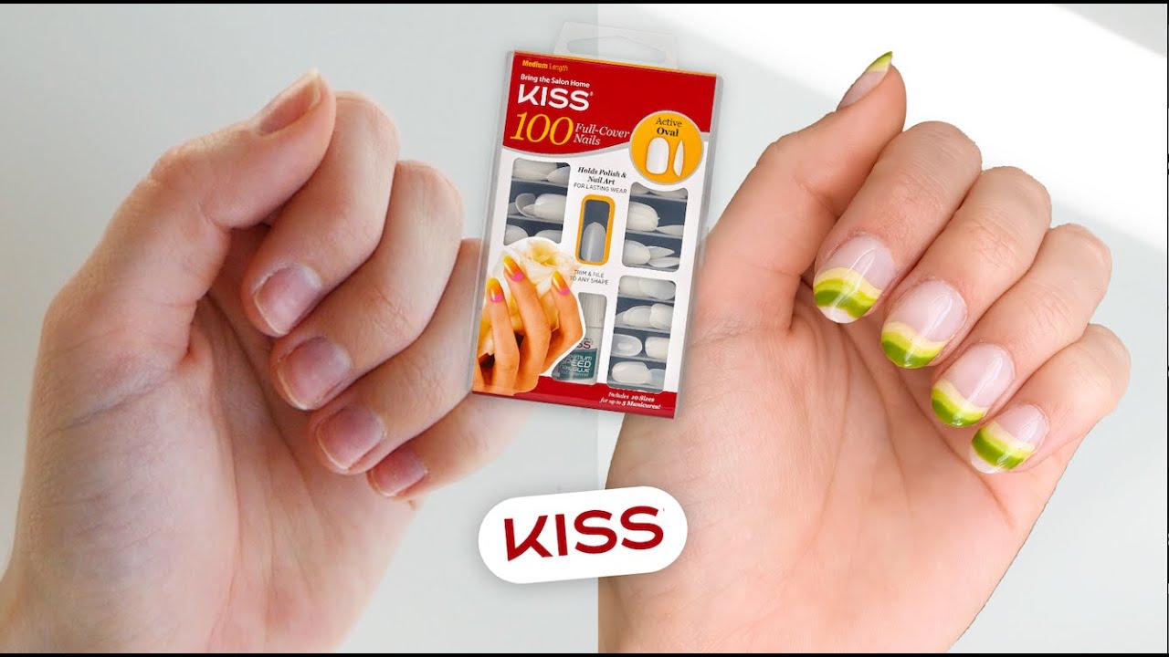 ✨KISS FULL-COVER NAIL KIT Green Wave Manicure