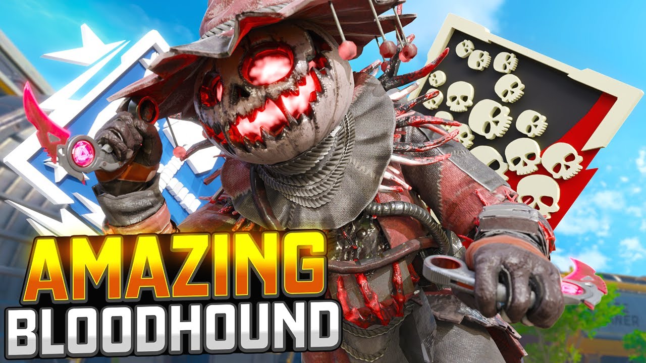 Потрясающе! Бладхаунд: 27 убийств и 5000 урона в Apex Legends.