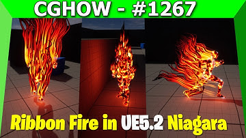 Showcase: Creating Ribbon Fire in Unreal Engine 5.2 Niagara