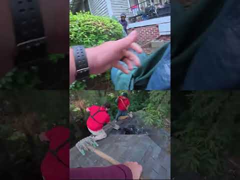 Surprising a sweet neighbor with free landscaping!