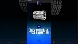 Rotating Circular Text Animation in After Effects Tutorial