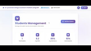 AI Chat bot for College Departments screenshot 2