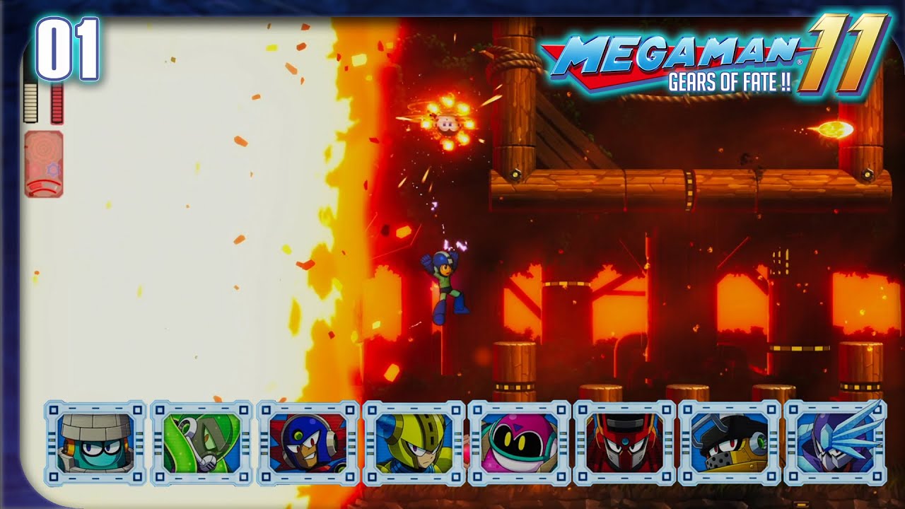 10 Game Challenge - Mega Man 11 - Part 1 - Double Gear Disaster
