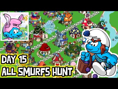 Smurfs Village Day 15 All Smurfs Hunt Gameplay Android IOS 