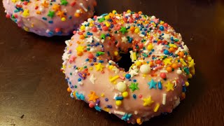 Krispy Kreme Birthday Batter filled donut review