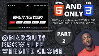 How to make  @mkbhd website clone || HTML and CSS  || Part - 1 || Mr. Codr
