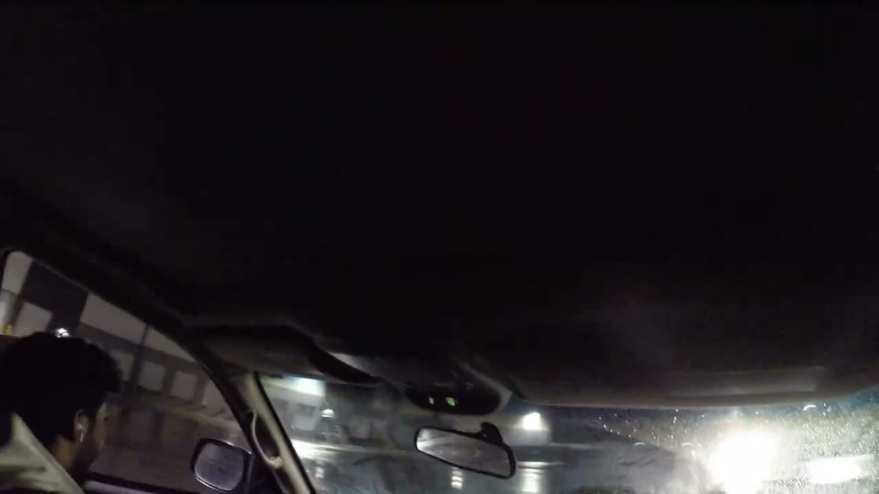 yasers car almost goes sideways