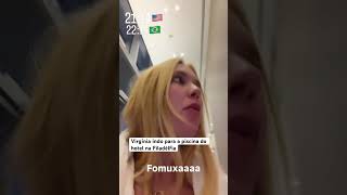 Virgínia indo para piscina do hotel na Filadélfia #virginia #shorts