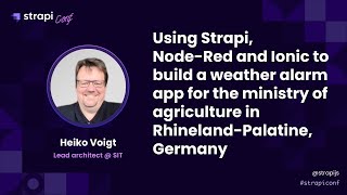 Celebrity Using strapi, Node-Red and Ionic to build a Weather Alarm App Profile