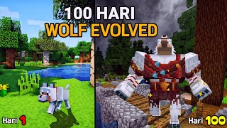 100 Hari Minecraft Wolf Evolved