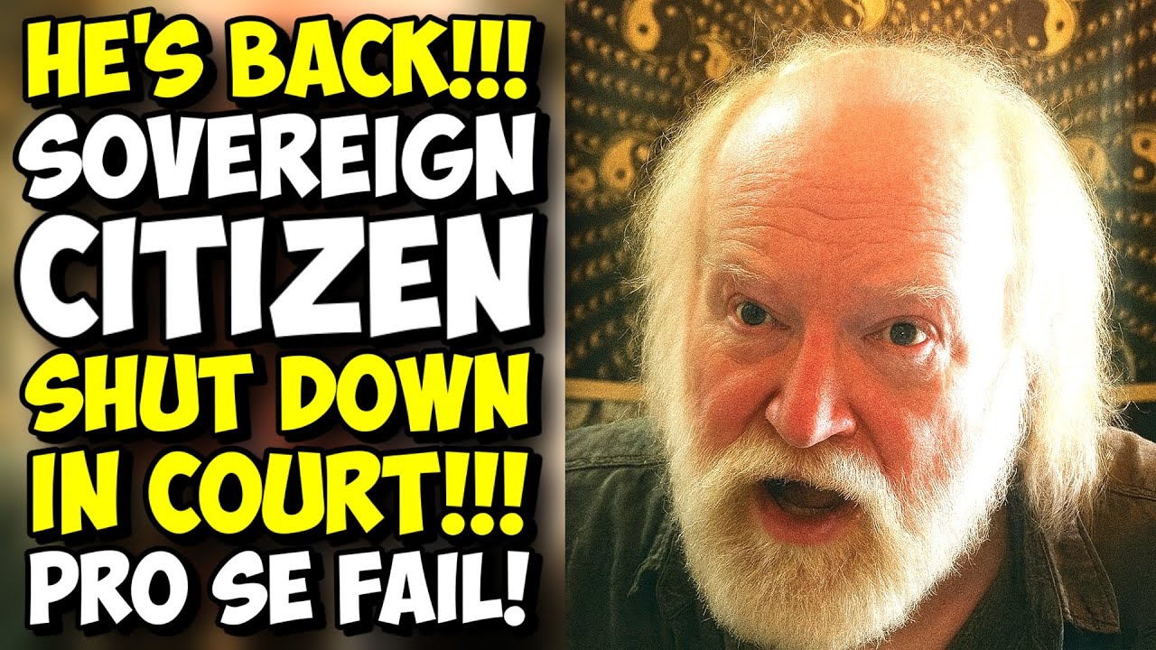 HE'S BACK! Sovereign Citizen Returns And Gets Shut Down By The Judge! Pro Se Fail!