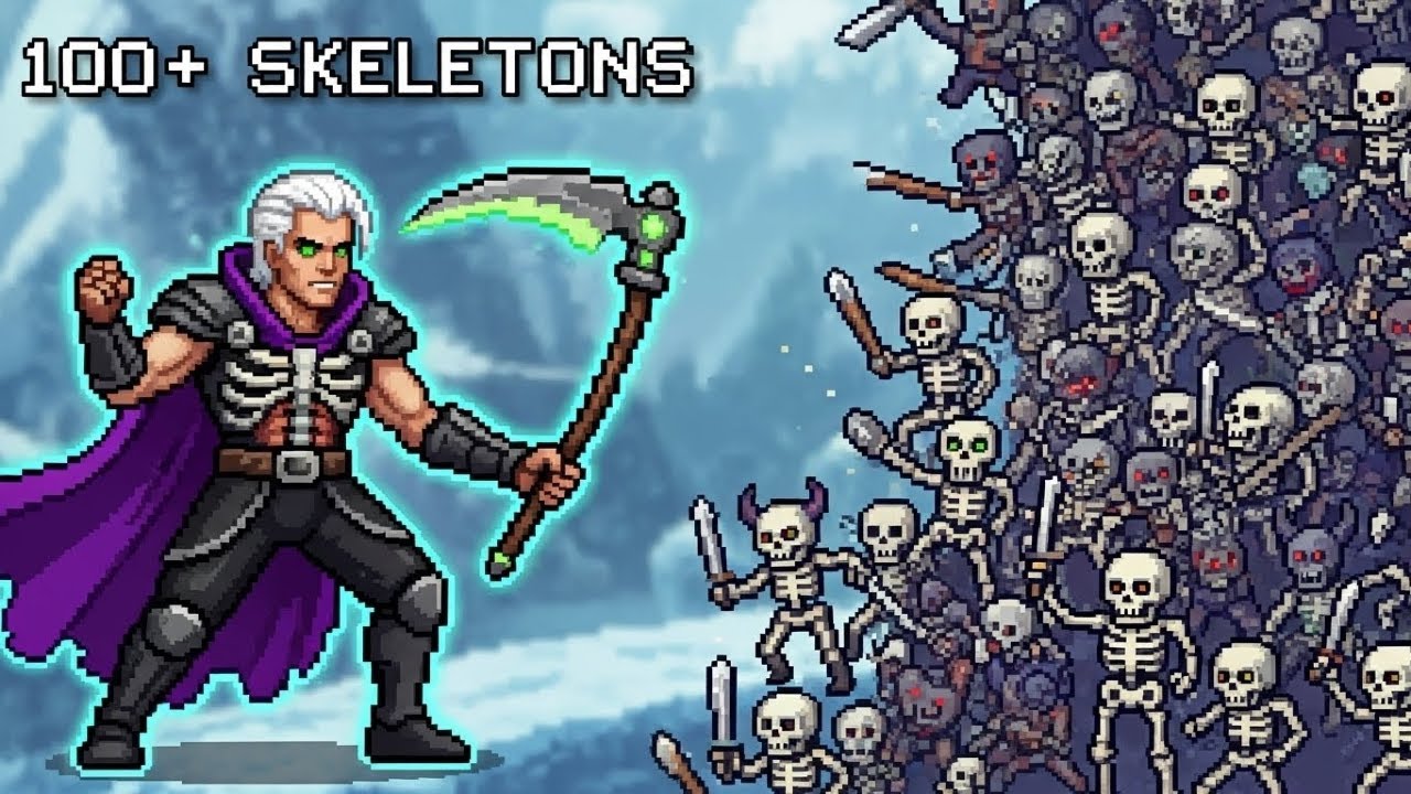 I Made a Necromancer Skeleton Summoning God! | Mage and Monsters 2