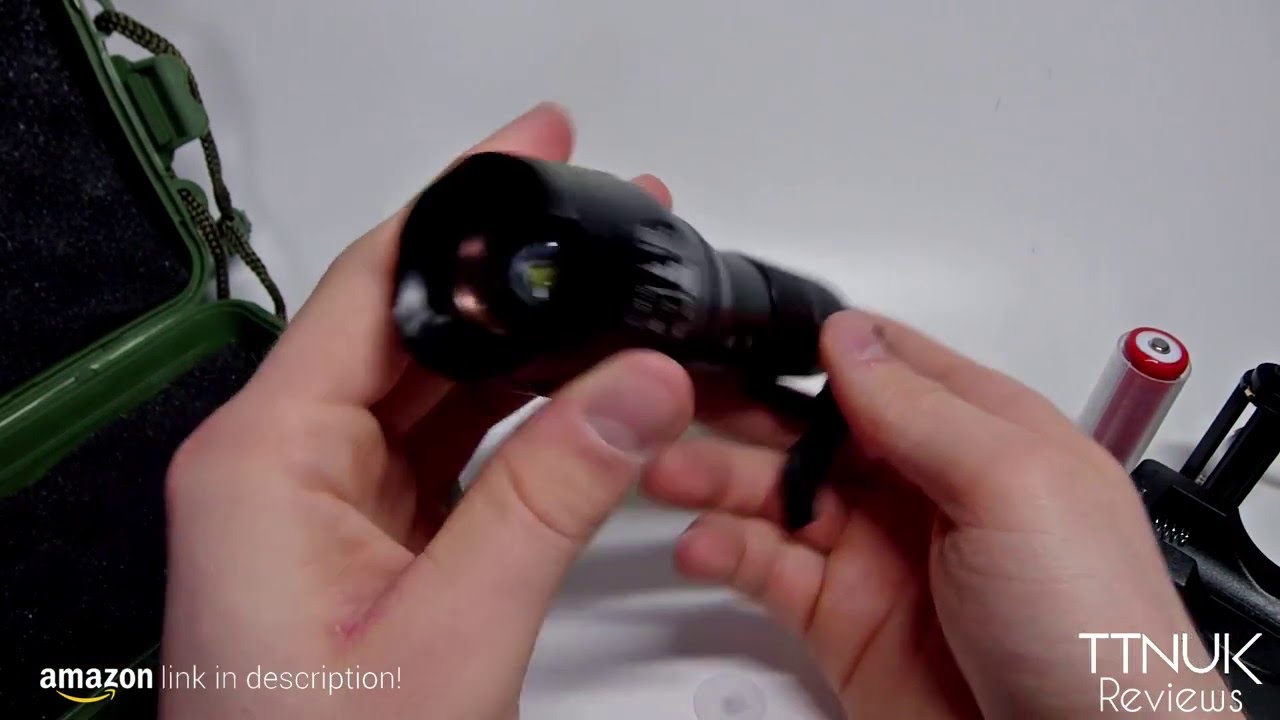 PROZOR Adjustable Focus CREE T6 LED Torch Light Waterproof 5 Modes