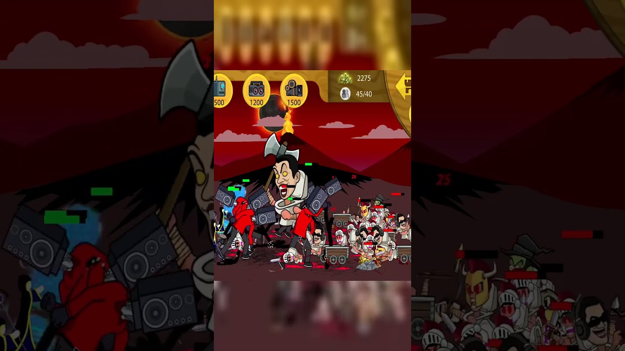 Skibidi Toilet 19 Invasion vs Stickman: The Reactor Core Wars